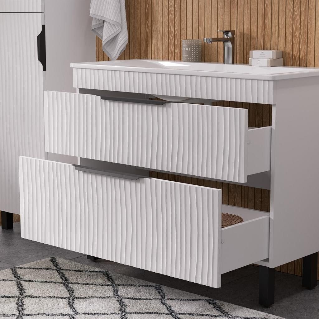 Volna Тумба с умывальником Lotty 100.2Y Pulsus + Pulsus 100 (напольная)