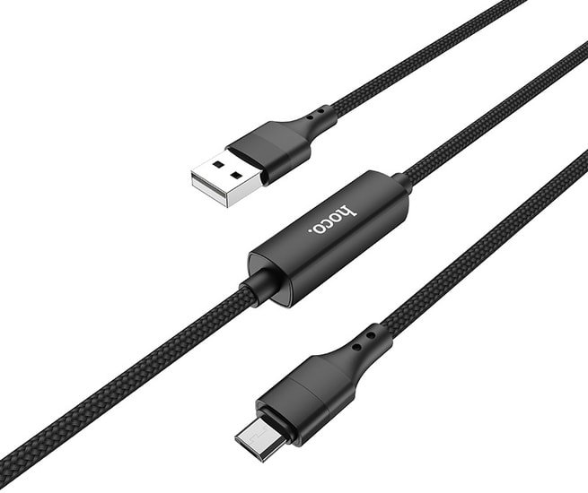 Кабель Hoco S13 microUSB (черный)