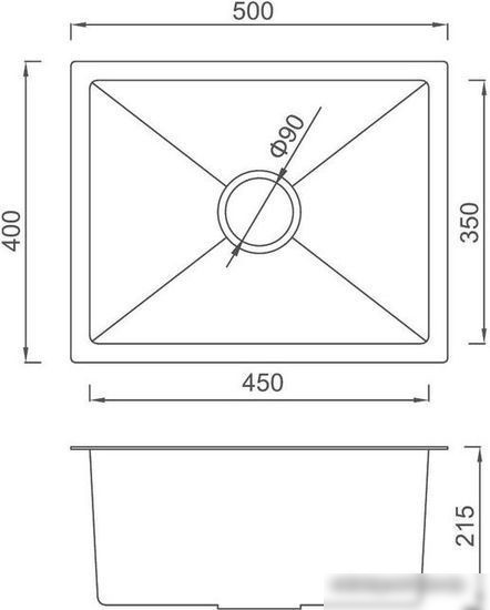 Кухонная мойка Gappo GS5040