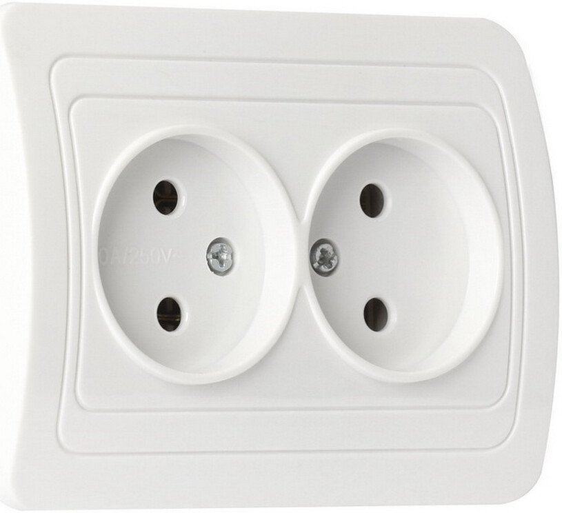 Розетка SmartBuy Марс SBE-02w-10-S2-N