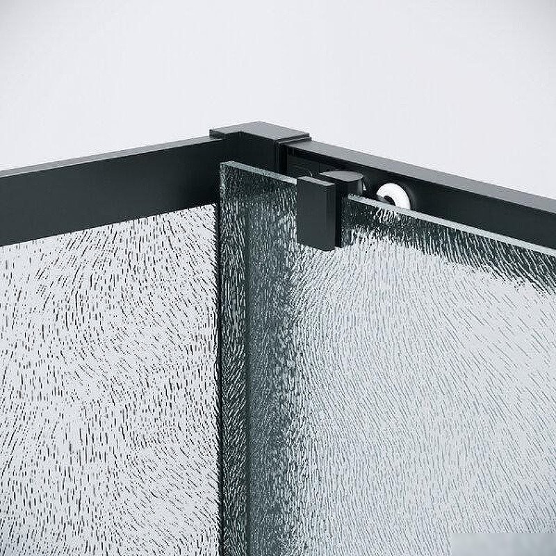 Душевой уголок Grossman Cosmo 120х100х195 120.K33.02.1210.21.02 (черный матовый/стекло шиншилла)
