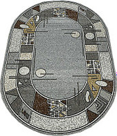 Ковер для жилой комнаты БелКа Лайла Де Люкс Овал 15704 10766 0.8x1.5м