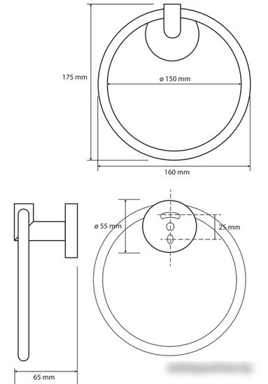 Держатель для полотенца Bemeta Omega 104204062