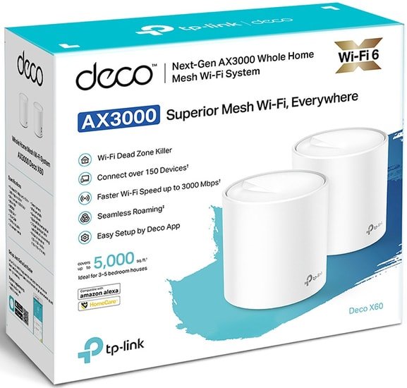 Wi-Fi система TP-Link Deco X60 V2 (2 шт.)