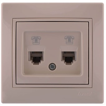 Розетка телефонная Lezard Mira 701-0303-138