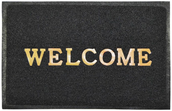 Придверный коврик ComeForte Welcome 40x60 (черный)