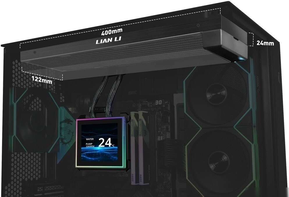 Радиатор системы жидкостного охлаждения Lian Li HydroShift II LCD-S 360N G89.GHS2LCDS36NB.R0