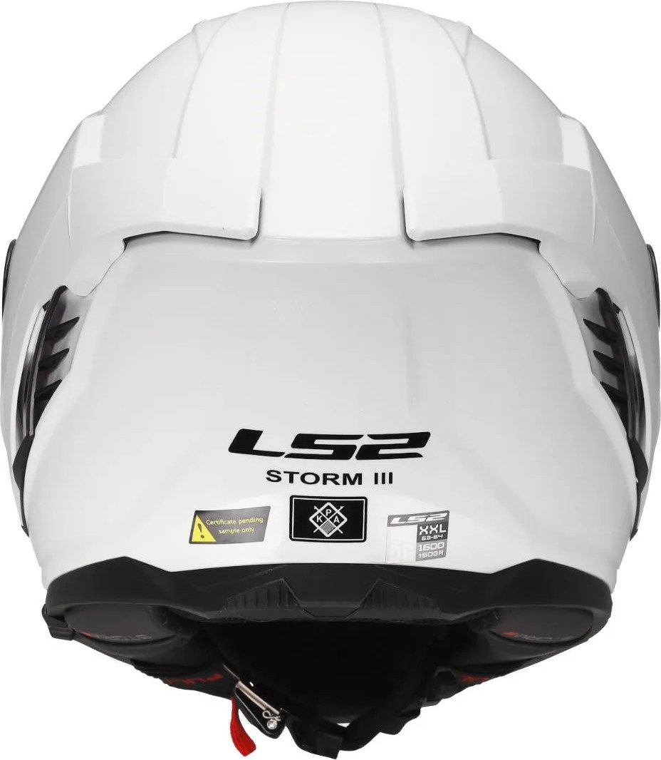 Мотошлем LS2 FF818 Storm III Solid (XS, белый глянец)