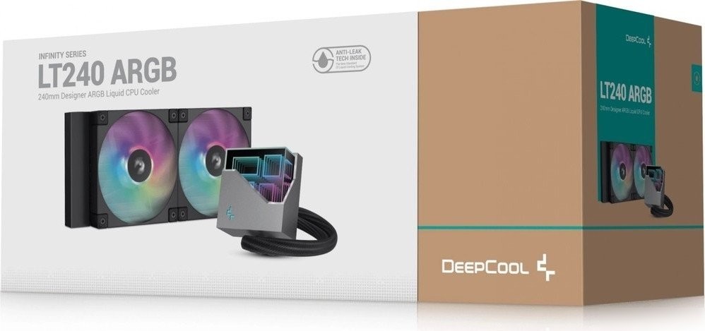 Система жидкостного охлаждения для процессора DeepCool LT240 BK ARGB R-LT240-BKAMNC-G-1