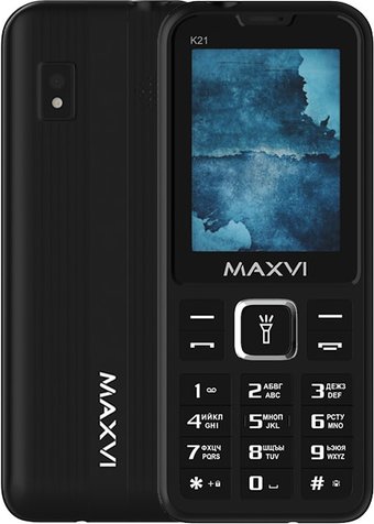 Кнопочный телефон Maxvi K21 (черный)