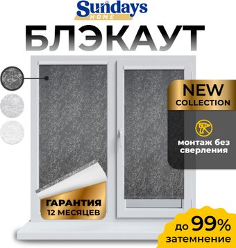 Рулонные шторы Sundays Home LM 97-24 200х185 (темно-серый)