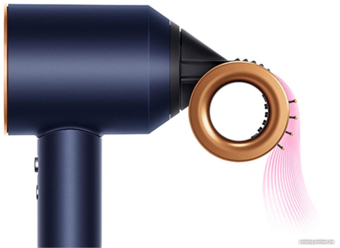 Фен Dyson HD15 Supersonic (с переходником на евровилку, берлинская лазурь/медный)