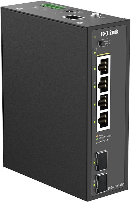 Управляемый коммутатор 2-го уровня D-Link DIS-210G-06P/A1A