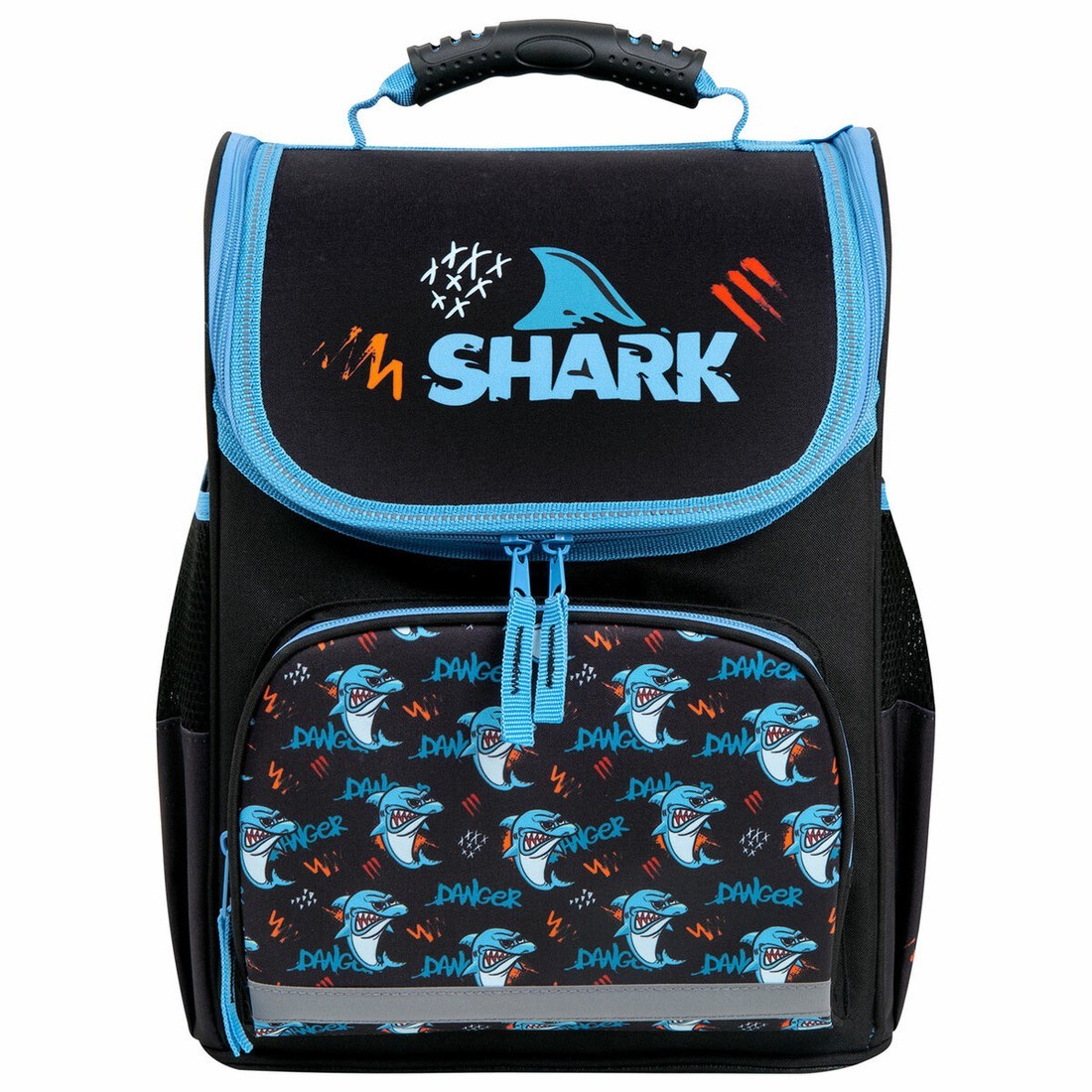 Школьный рюкзак Пифагор Basic. Angry Shark 272044
