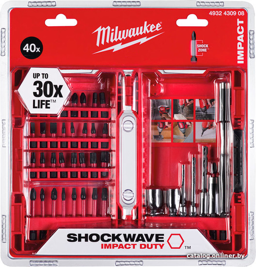 Набор бит Milwaukee 4932430908 (40 предметов)