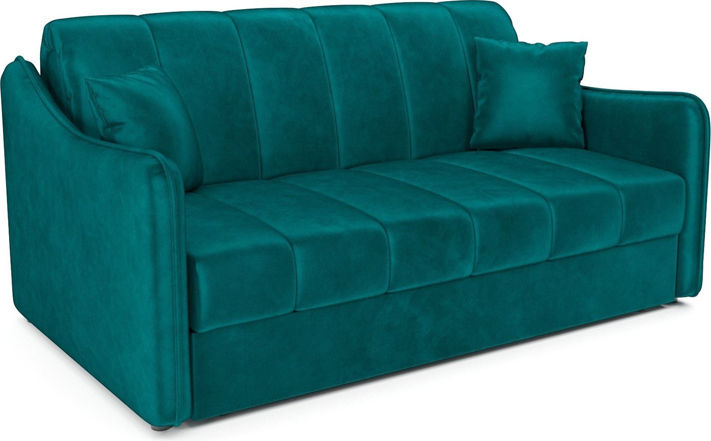Диван Мебель-АРС Давос ППУ 140x200 см M2-109-2 (бархат сине-зеленый Star Velvet 43 Black Green)