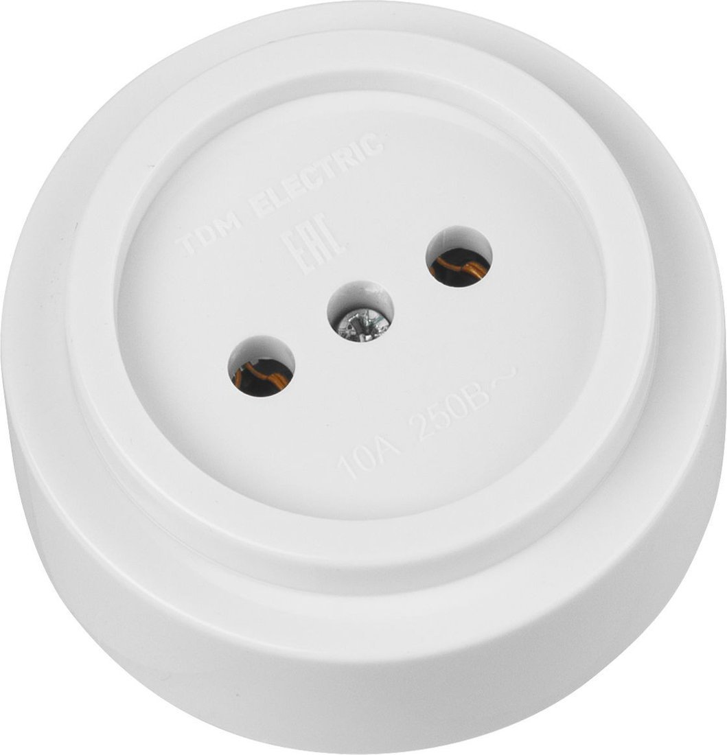 Розетка TDM Electric Ретро SQ1806-0525 (белый)