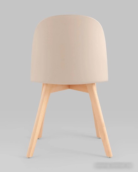 Стул Stool Group Fog с подушкой SL-7022DM (бежевый, деревянные ножки)