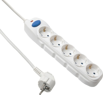 Удлинитель Electraline 62012 (1.5 м, белый)