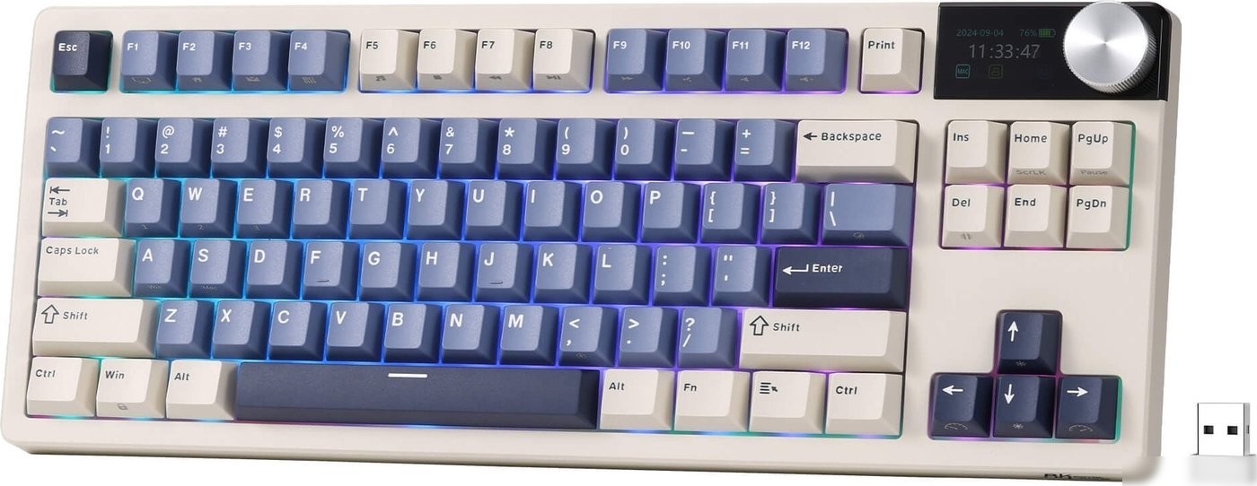 Клавиатура Royal Kludge S85 Horizon Blue (RK Cloud)