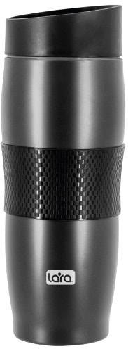Термокружка Lara LR04-24 Black 0.38л (черный)
