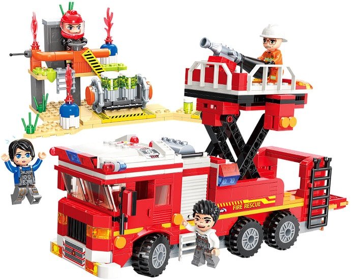 Конструктор Qman Mine City 12013 FireLine rescue