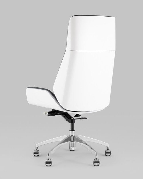Офисное кресло TopChairs Crown SN A312 8386-16 White Back (серый/голубой)