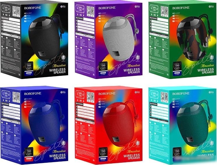 Беспроводная колонка Borofone BR6 (бирюзовый)