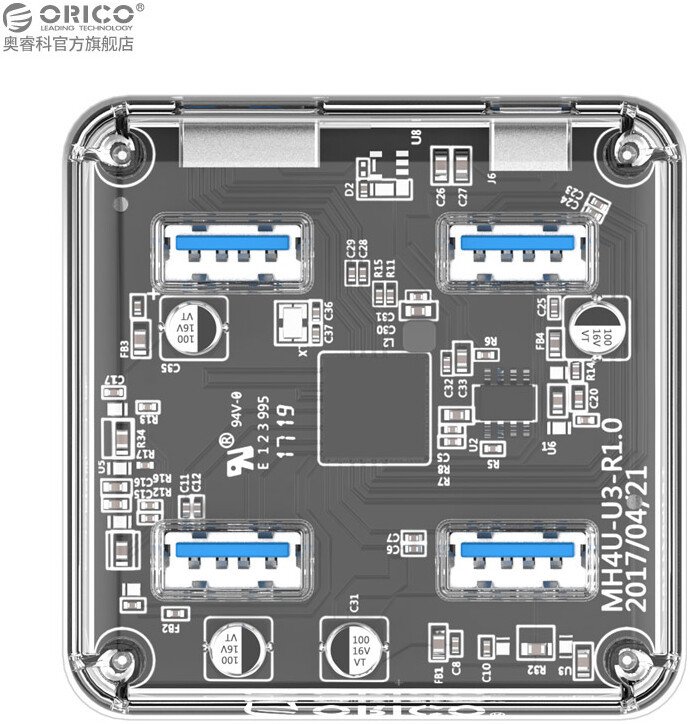 USB-хаб Orico MH4UC-U3-05-CR-BP