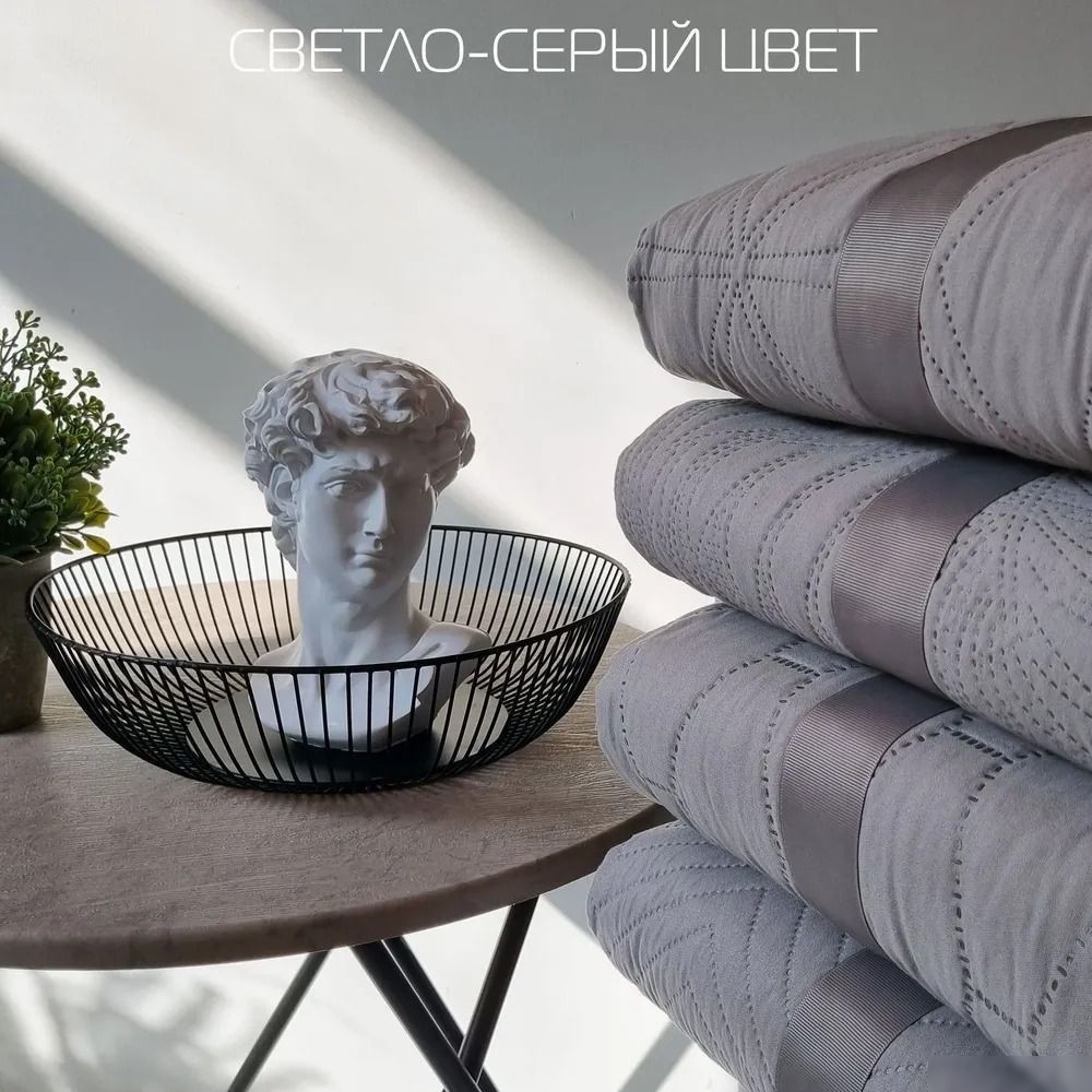 Покрывало Matex Decorative Cover Flower 63-797 (светло-серый)