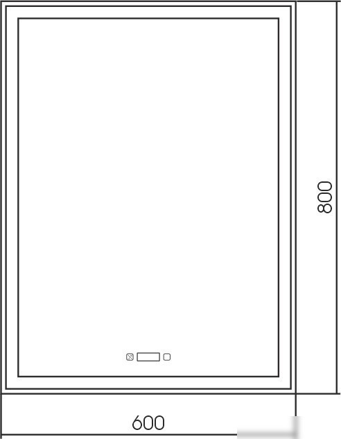 Silver Mirrors Зеркало Рига 60x80 LED-00002633
