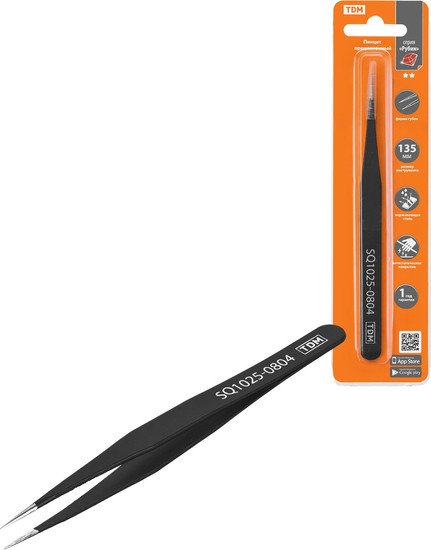 Пинцет TDM Electric Рубин SQ1025-0804