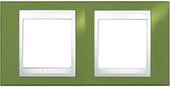 Рамка Schneider Electric Unica MGU6.004.866 (фисташковый/белый)