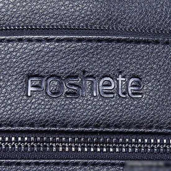 Мужская сумка Poshete 250-5188-1-BLK (черный)