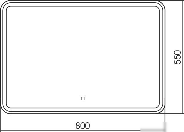 Silver Mirrors Зеркало Давид 80x55 LED-00002533