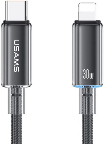 Кабель Usams US-SJ659 USB Type-С - Lightning (1.2 м, черный)