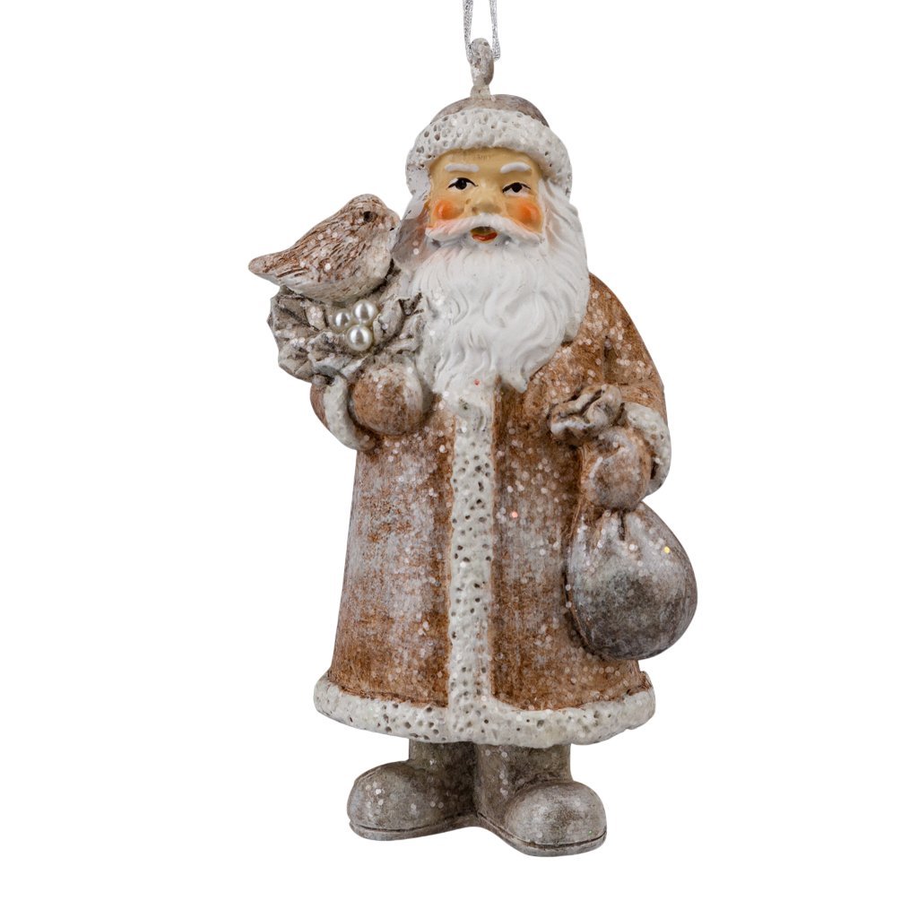 Елочная игрушка Erich Krause Decor. Дед Мороз с птичкой 64554