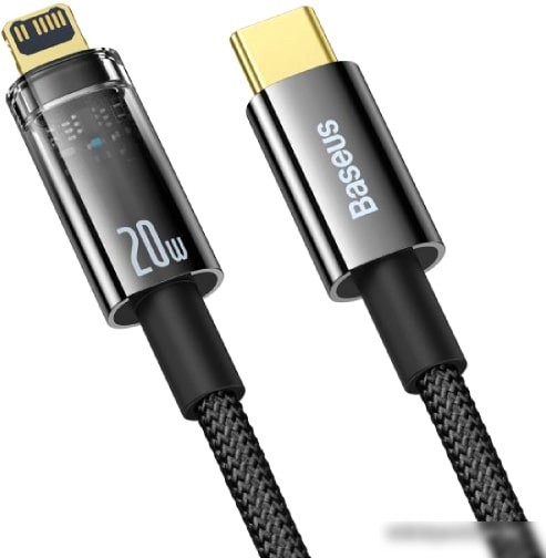 Кабель Baseus Explorer Series Auto Power-Off Fast Charging Type-C to IP