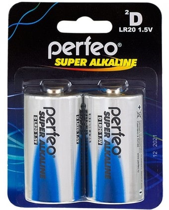 Батарейки Perfeo Super Alkaline LR20/2BL