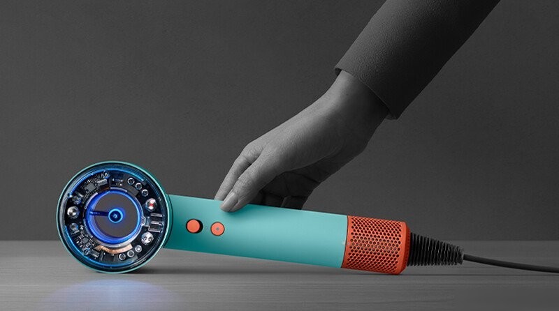 Фен Dyson HD16 Supersonic Nural Straight+Wavy (с переходником на евровилку, яшмовая слива)