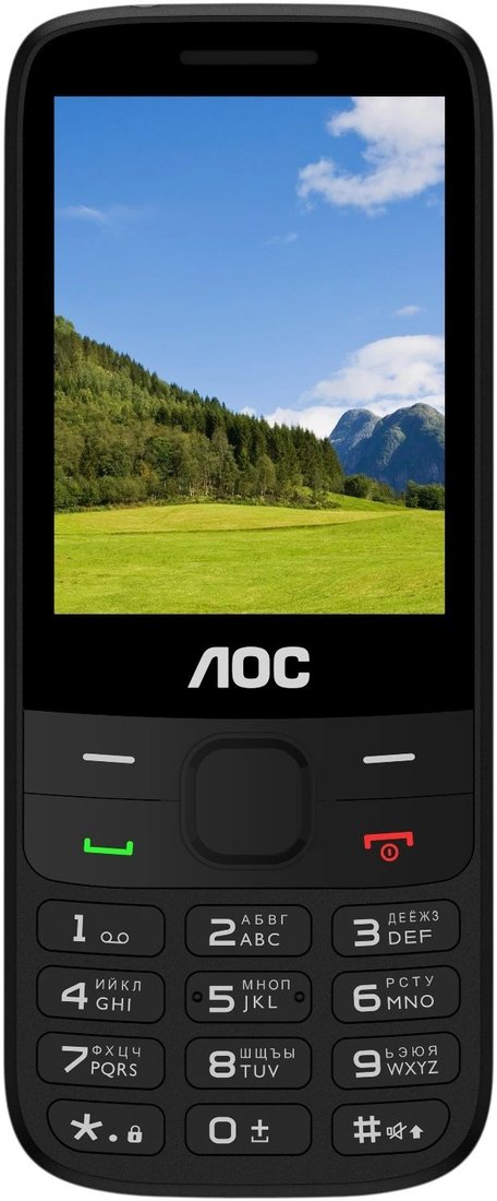 Кнопочный телефон AOC A280 (черный)
