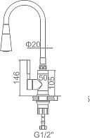 Смеситель Ledeme L4199M-16