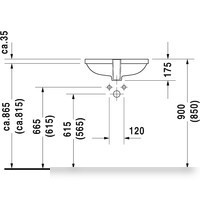 Умывальник Duravit D-Code 52.5x32 (0338490000)