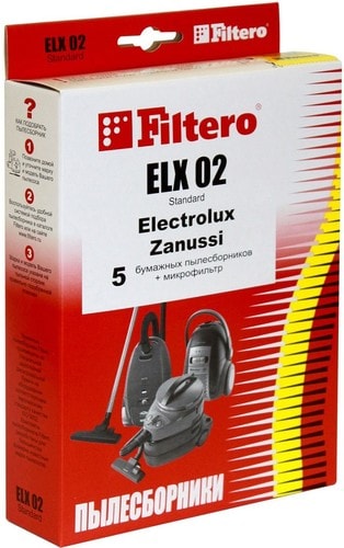 Комплект одноразовых мешков Filtero ELX 02 Standard (5 шт)