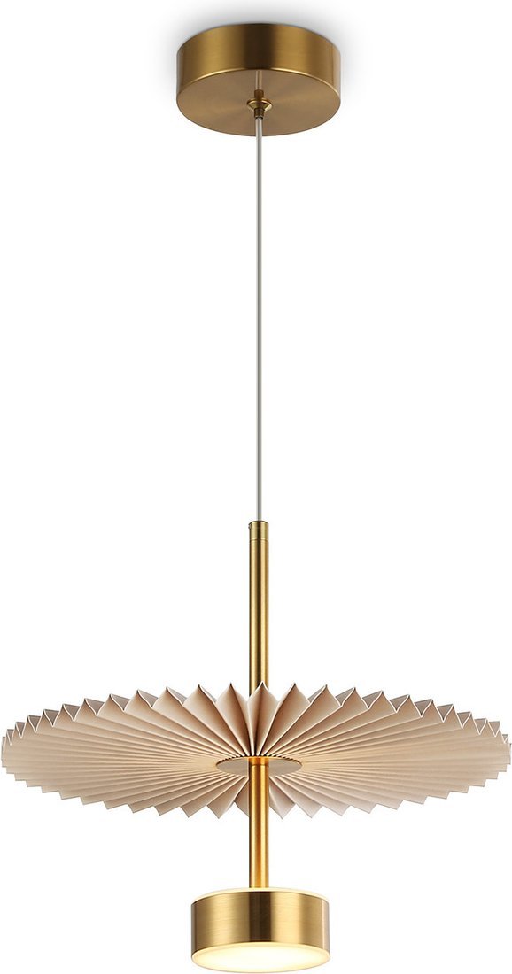 Подвесная люстра Ambrella LH72603 BR/WH (латунь/бежевый)
