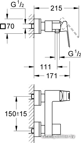Смеситель Grohe Eurocube 23145000