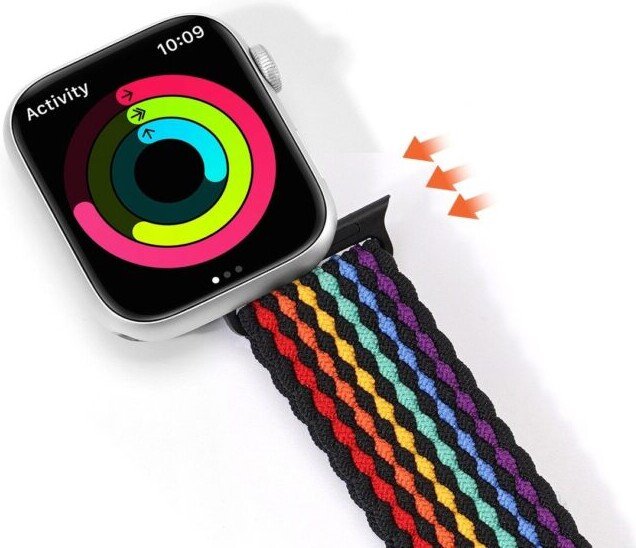 Ремешок Dux Ducis Strap Mixture II Version для Apple Watch 49мм/45мм/44мм/42мм (dark stripes)