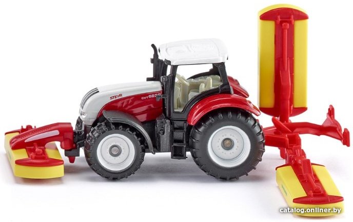 Трактор Siku Steyr с газонокосилкой Poettinger 1672 Трактор Siku Steyr с газонокосилкой Poettinger 1672