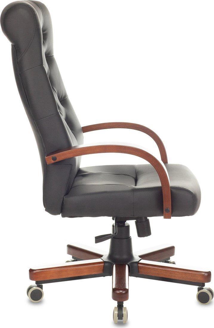 Офисное кресло Бюрократ T-9928WALNUT/ECO (черный)
