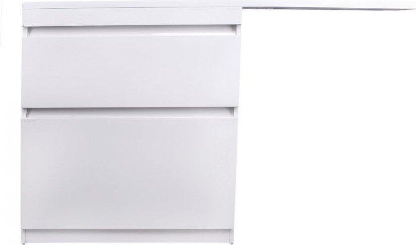 Symbolite Тумба с умывальником Даллас 150 Люкс Plus 2 ящика + Даллас 150x48.2 (левый, белый)